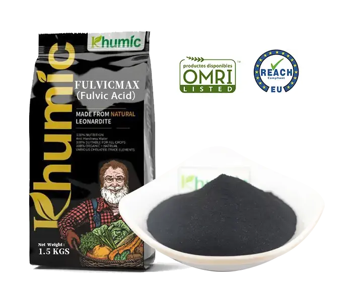 FulvicMax KHUMIC Potassium Fulvate Organic Fertilizer 100% Water Soluble Fulvic Acid