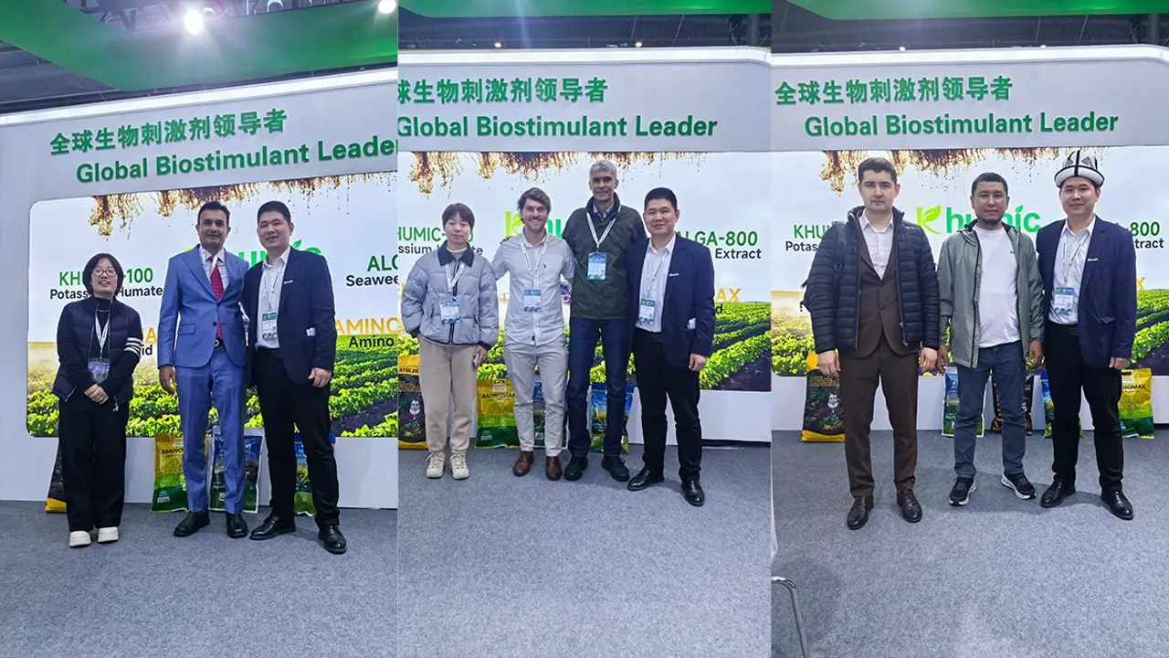 KHUMIC GROUP team with global partners at CAC Shanghai: Discussing humic acid and seaweed extract solutions