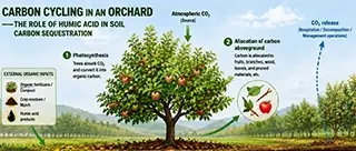Carbon Sequestration in Modern Orchards: The Role of Humic Substances in ESG Compliance